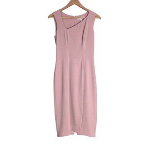 Women's - Dress The Population Pink Sleeveless Midi Dress, Size Medium